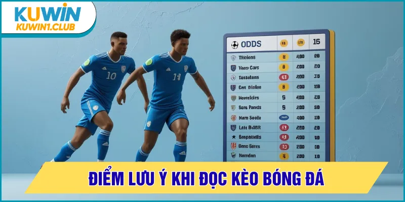 cách đọc kèo bóng đá lưu ý